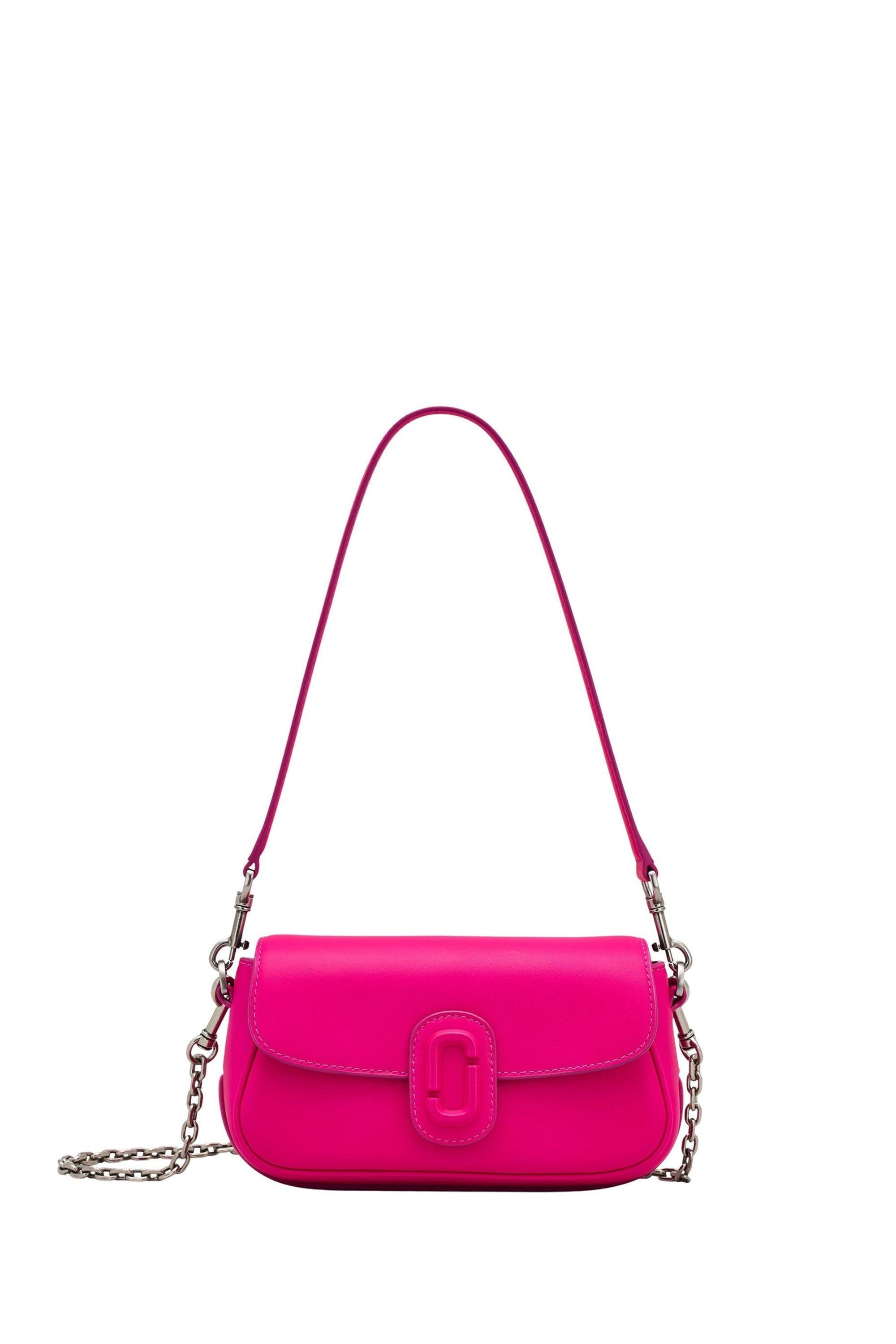 Sac Clover à logo en cuir - Hot Pink