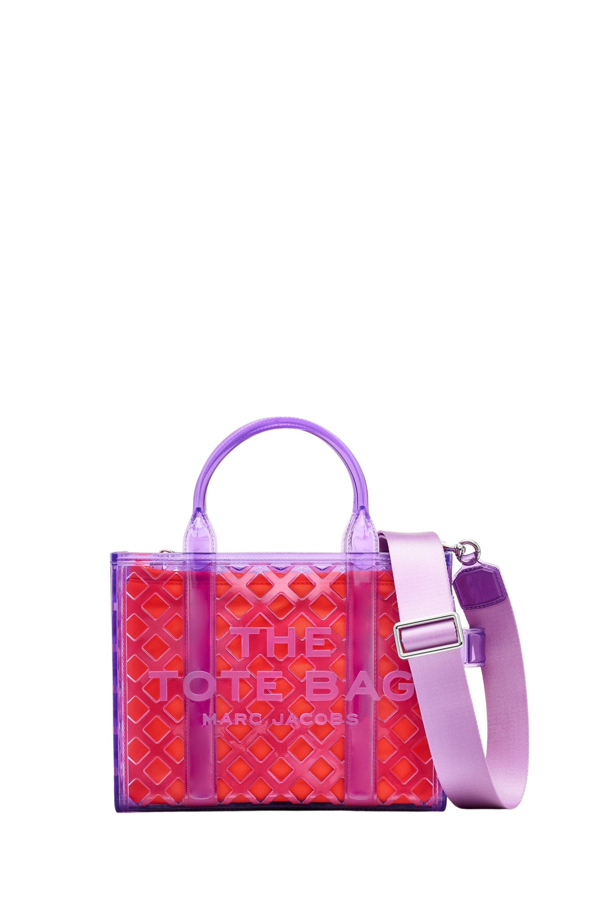 Petit sac à bandoulière The Tote Bag ajouré - Clear