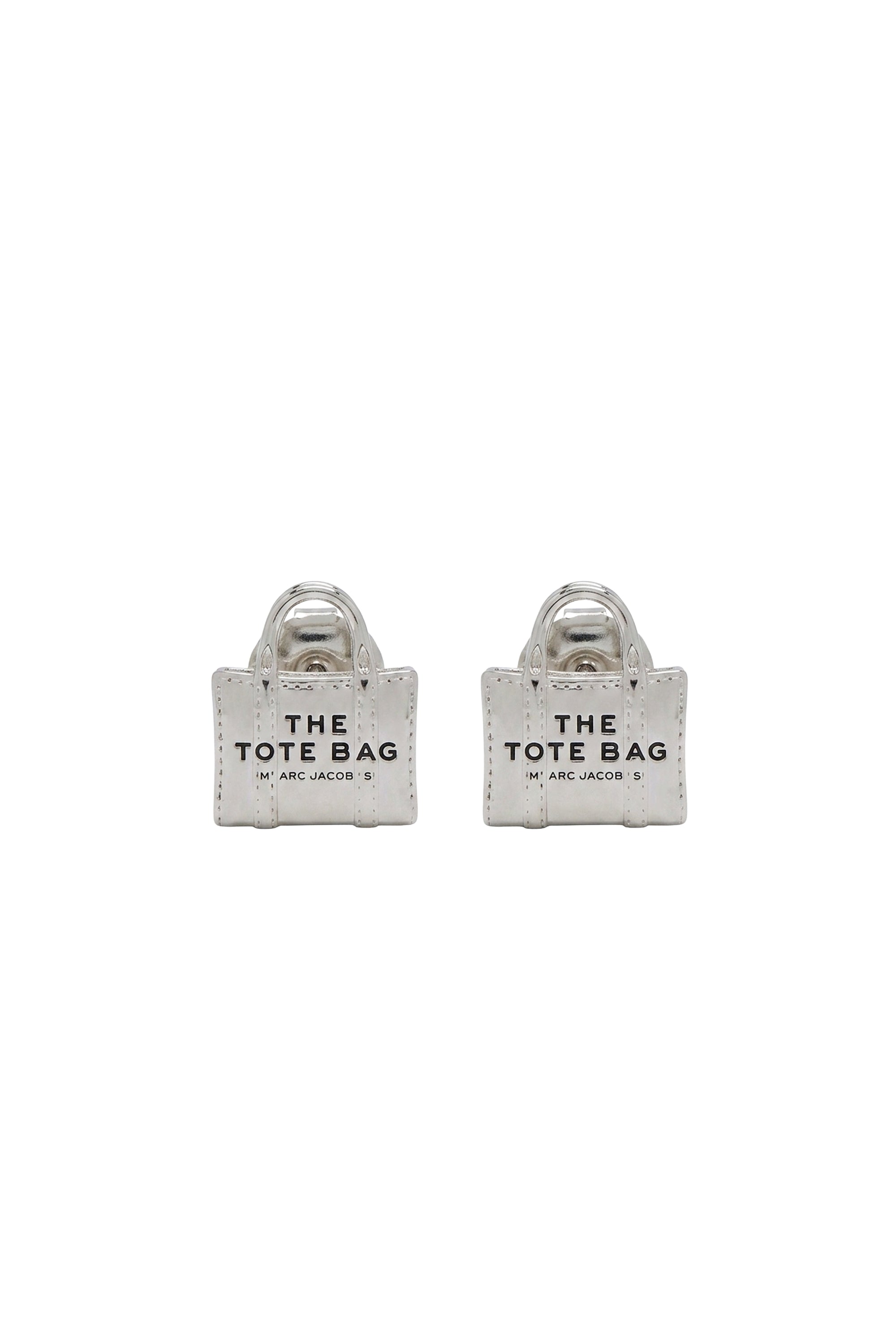 Boucles d’oreilles The Tote Bag en laiton - Light Antique Silver