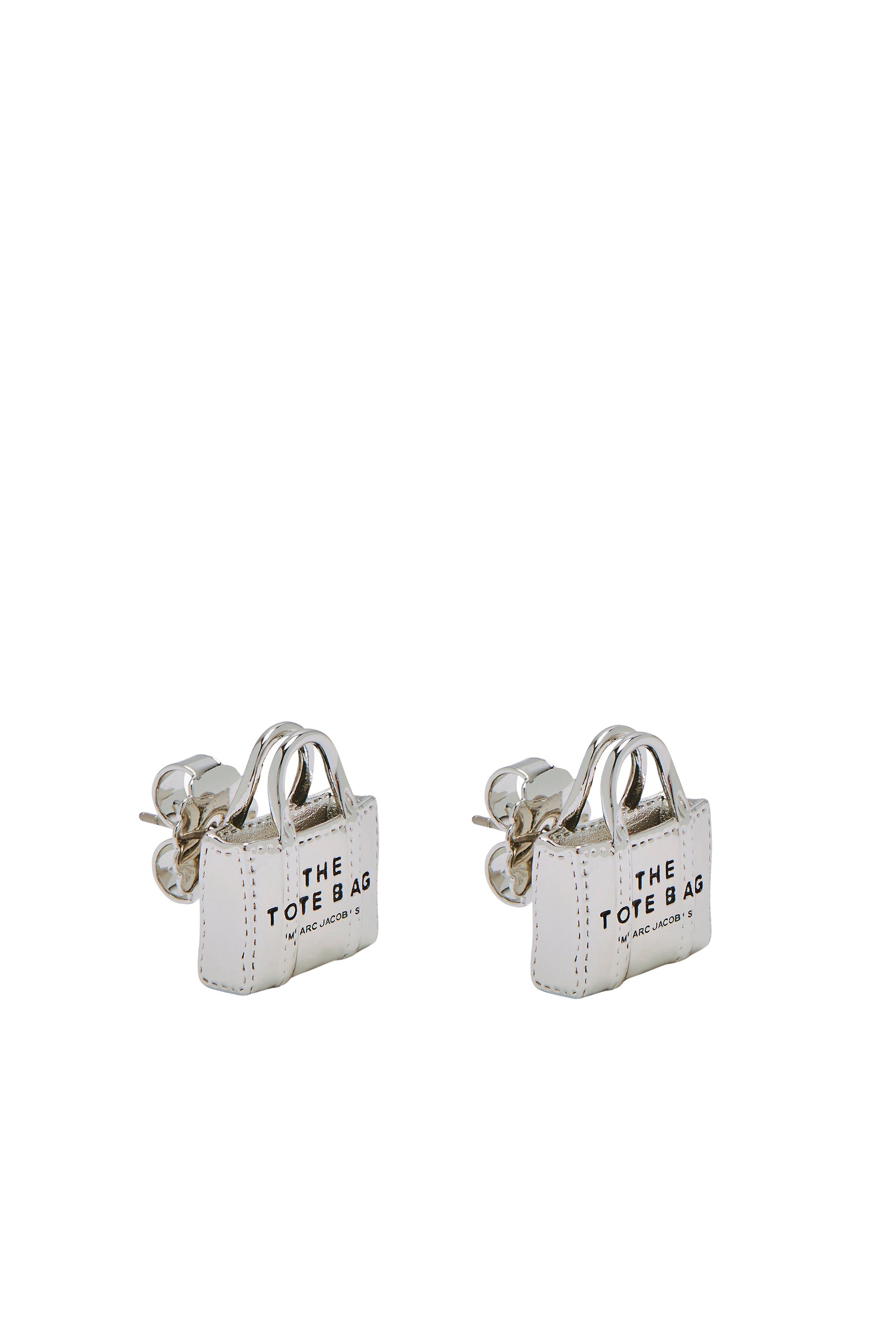 Boucles d’oreilles The Tote Bag en laiton - Light Antique Silver