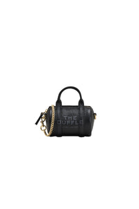 Petit sac à bandoulière The Duffle en cuir - Black