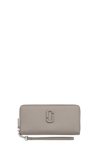 Portefeuille Continental en cuir - Cement