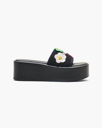 1 NEW / 14 TROCA /88,5€   Slides à plateforme - Black Multi