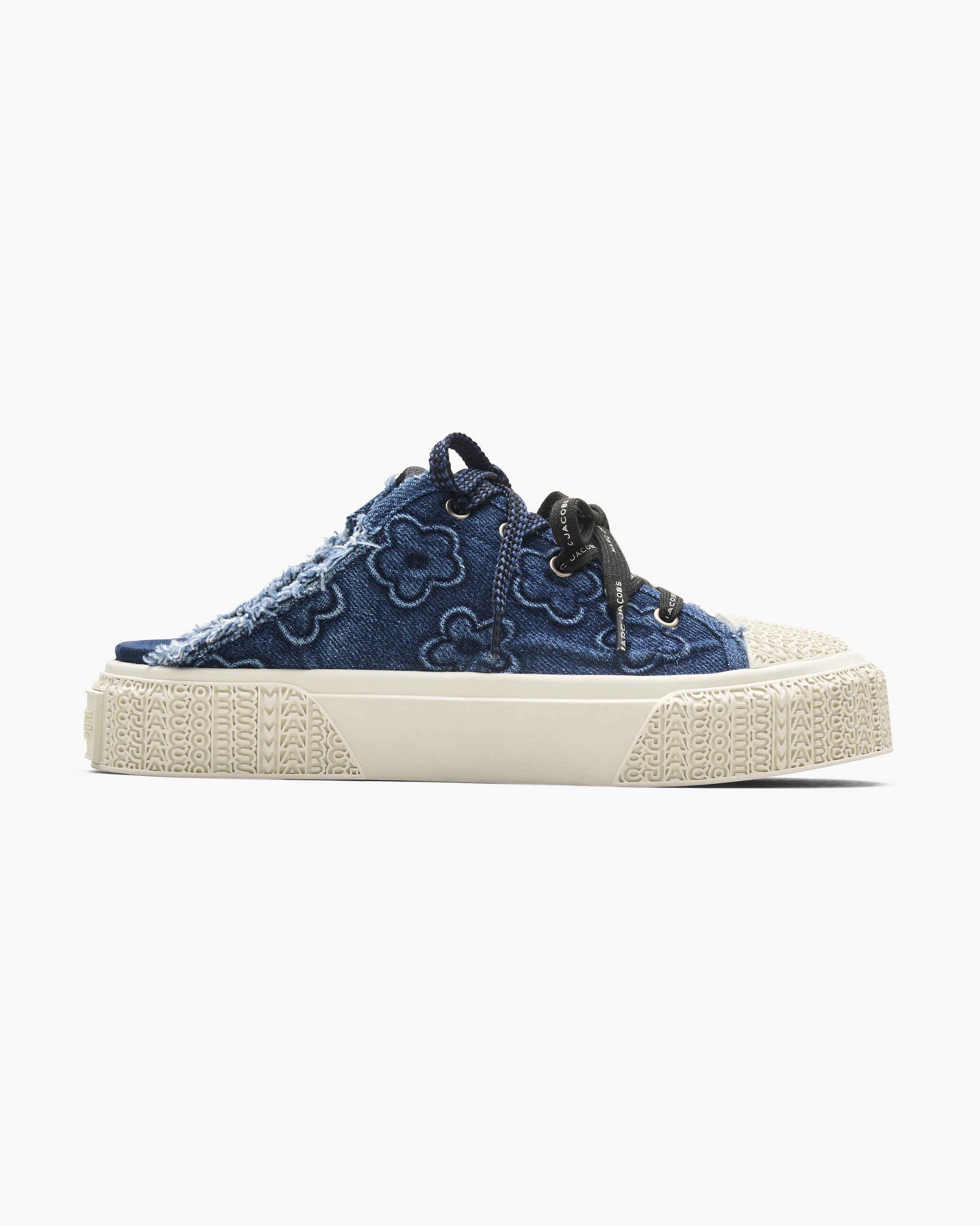 Baskets en denim à motifs - Medium Wash Indigo