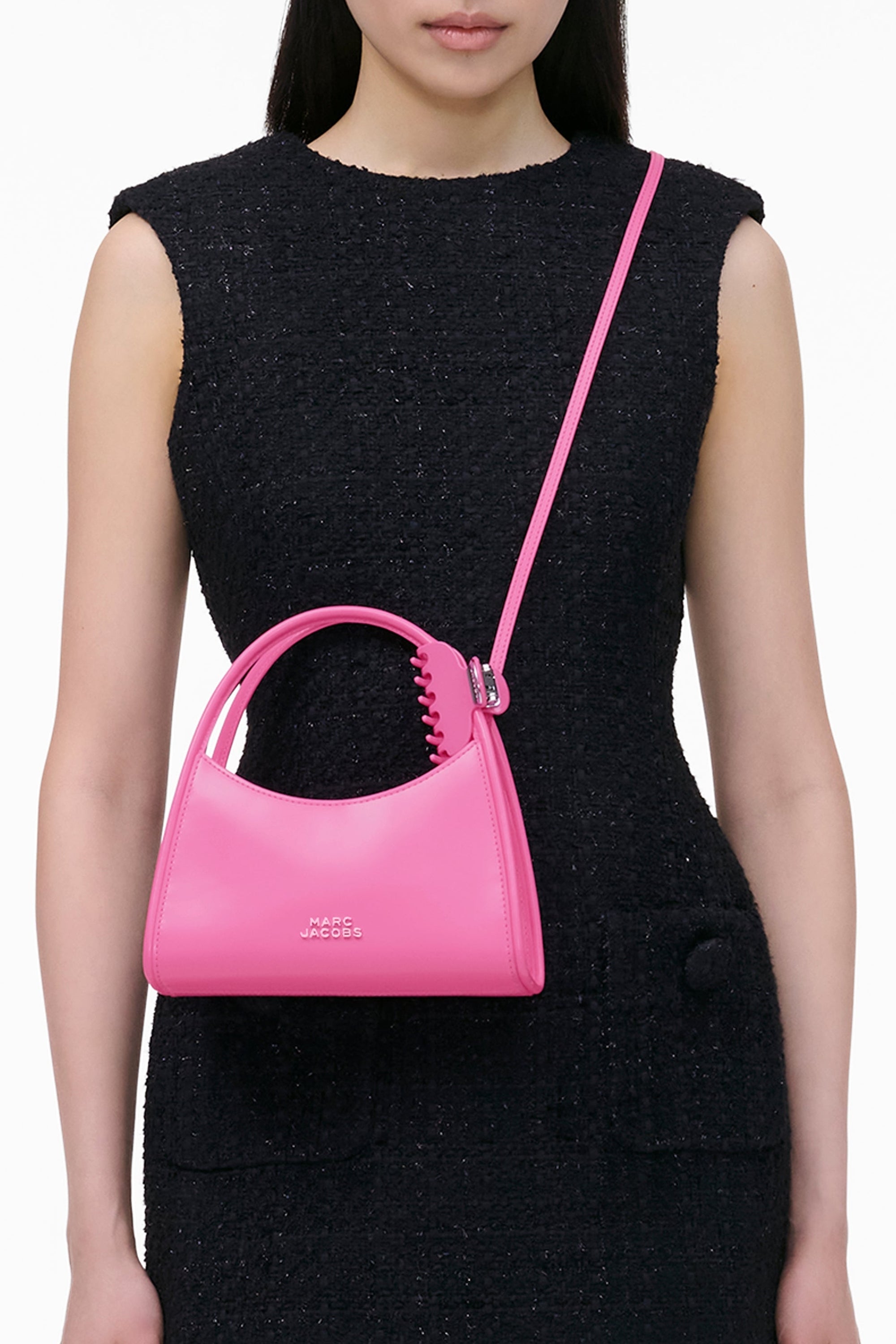 Sac The Glam Claw Clip en cuir - Bow Pink