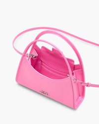 Sac The Glam Claw Clip en cuir - Bow Pink