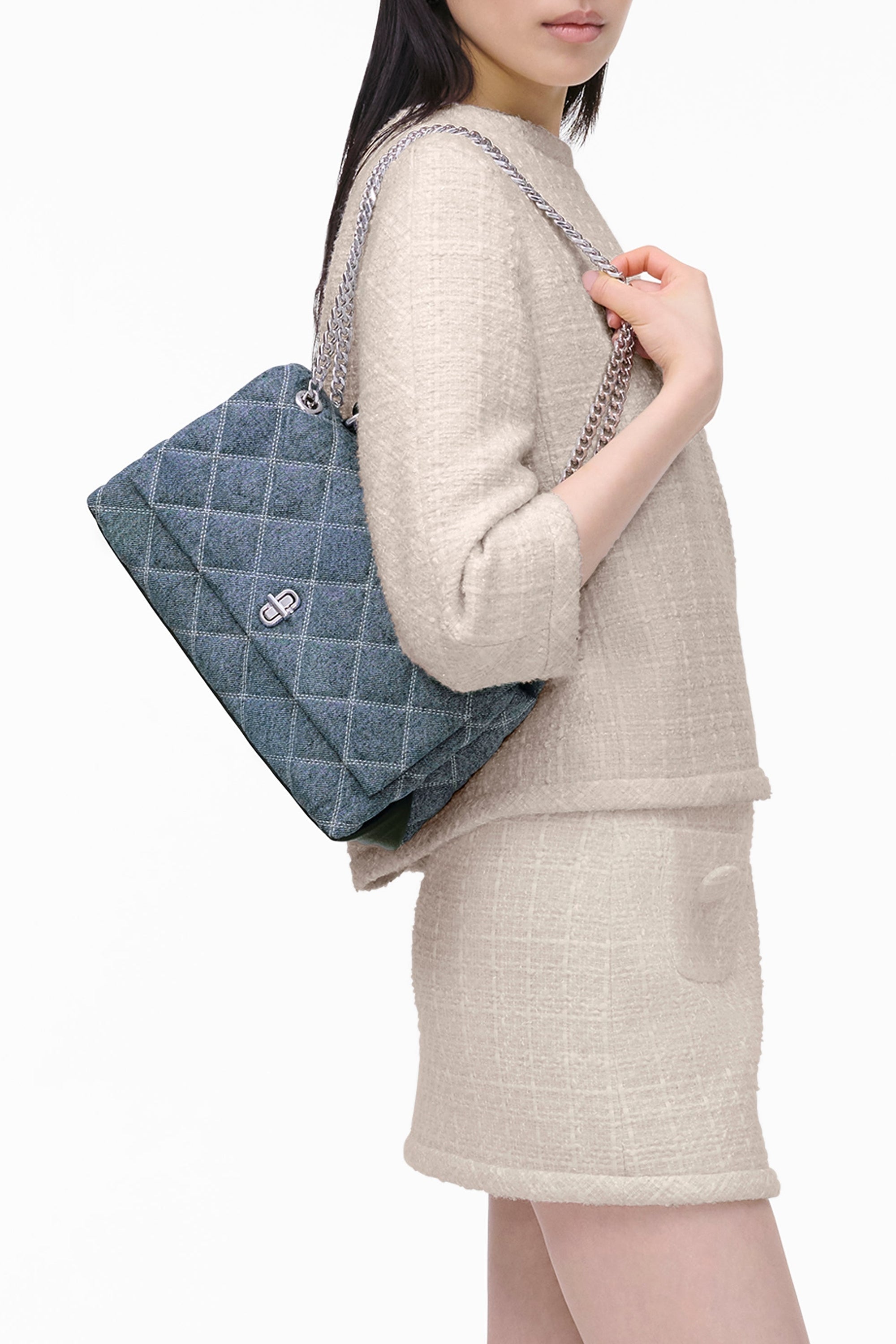 Sac The Dual en denim - Light Wash Indigo