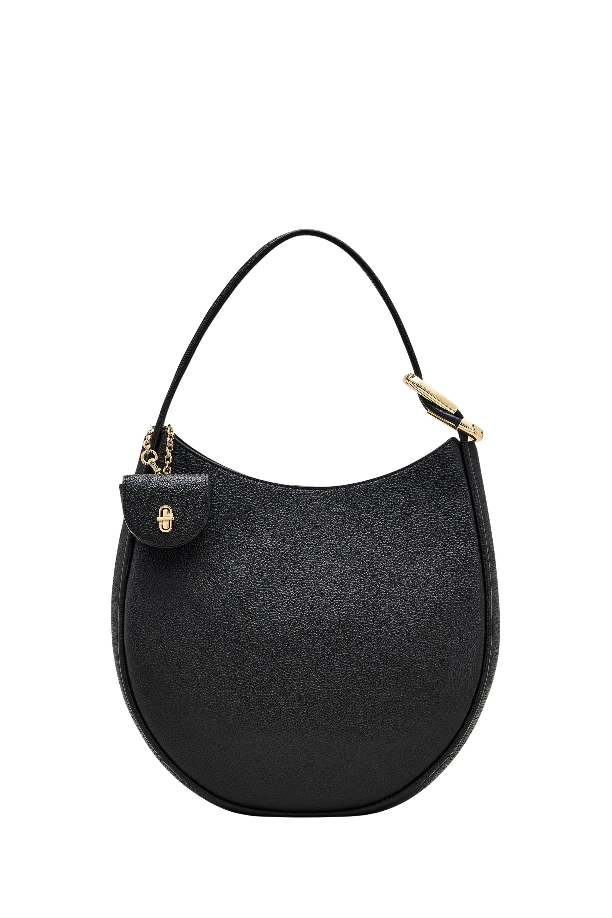 Grand sac The Dual Hobo en cuir - Black
