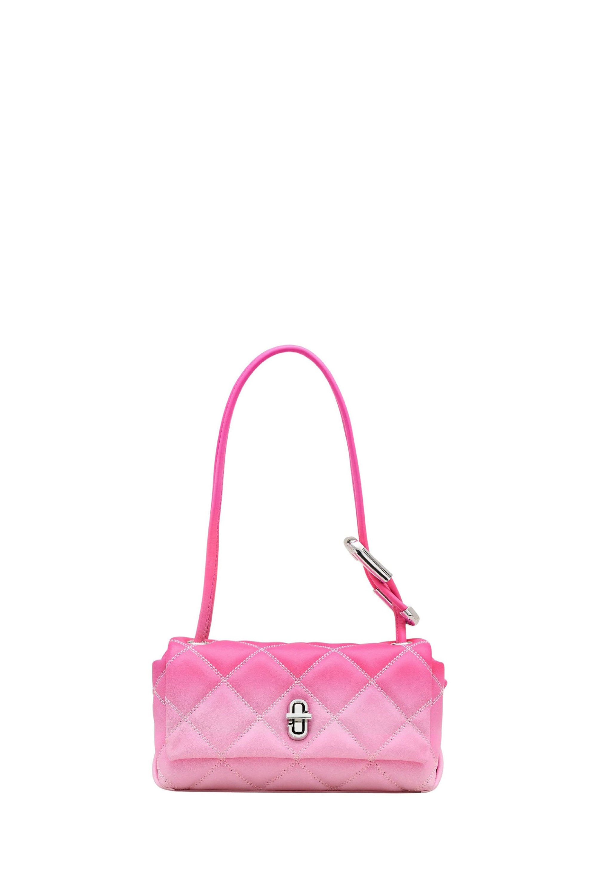PETIT   Petit sac The Mini Dual Shoulder matelassé ombré en cuir - Bow Pink Multicolor