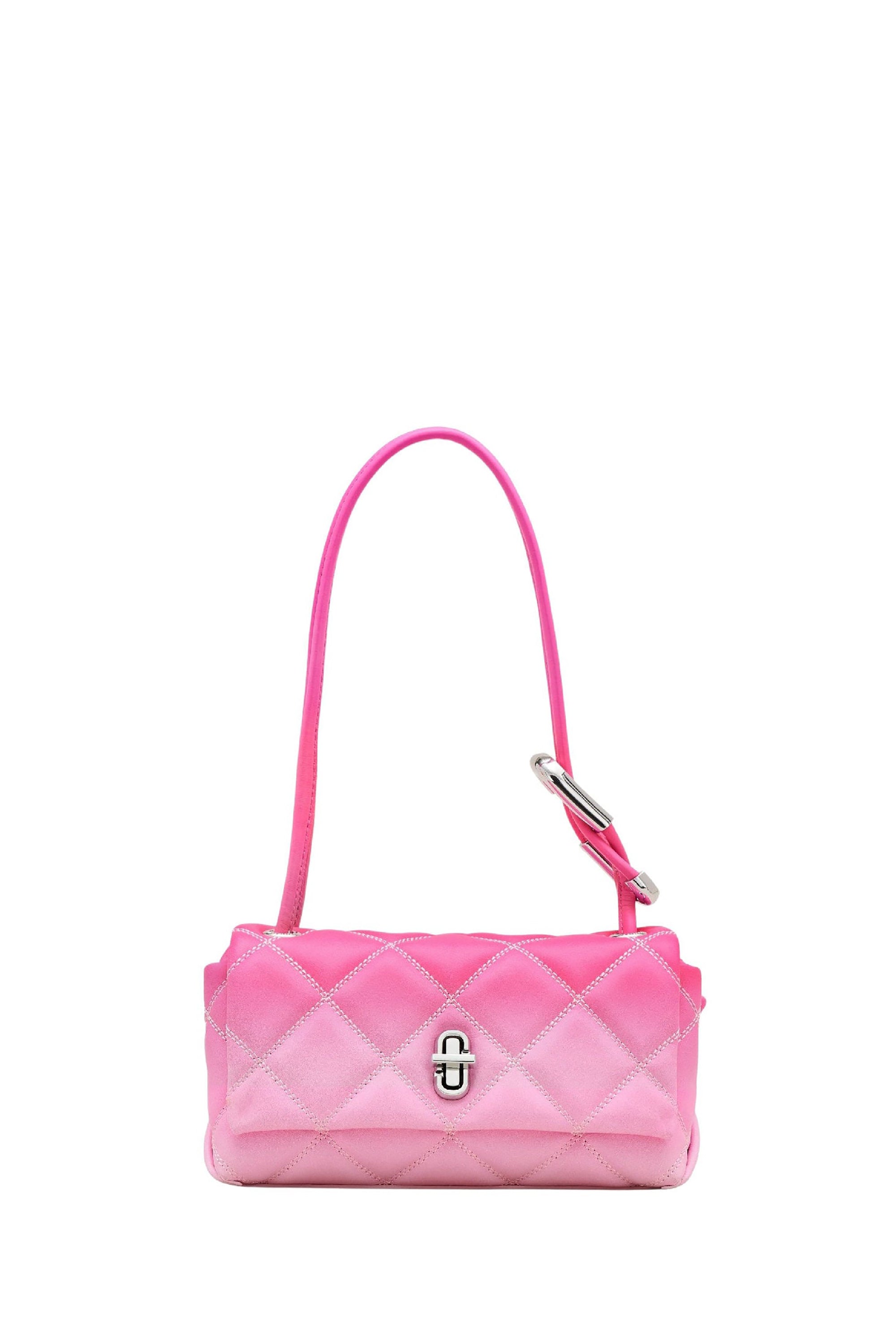 PETIT   Petit sac The Mini Dual Shoulder matelassé ombré en cuir - Bow Pink Multicolor