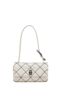 18 NEW / 50 TROCA /142,5€   Mini sac à deux ansraux en cuir - White & Black