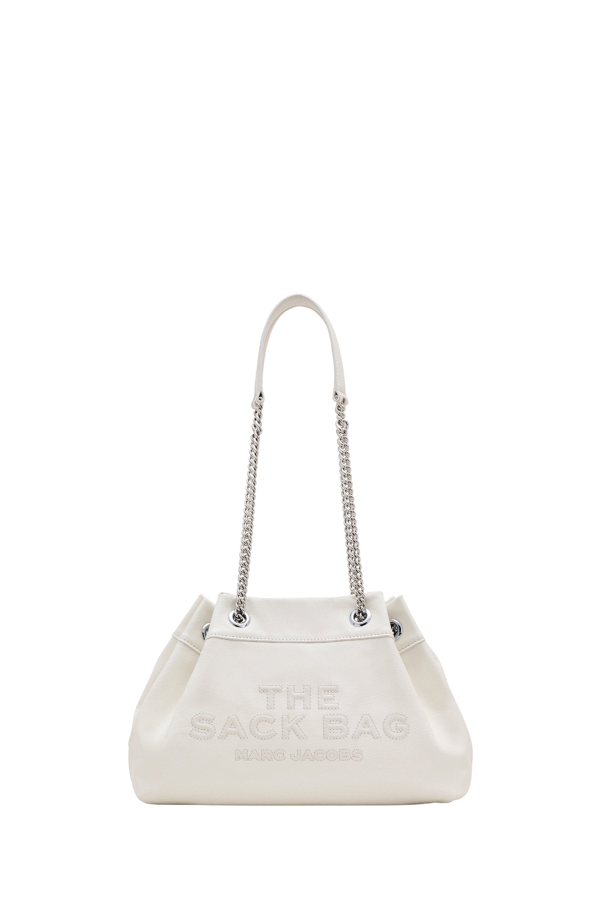 11 NEW / 12 TROCA /142,5€   Sac à chaîne en cuir - White