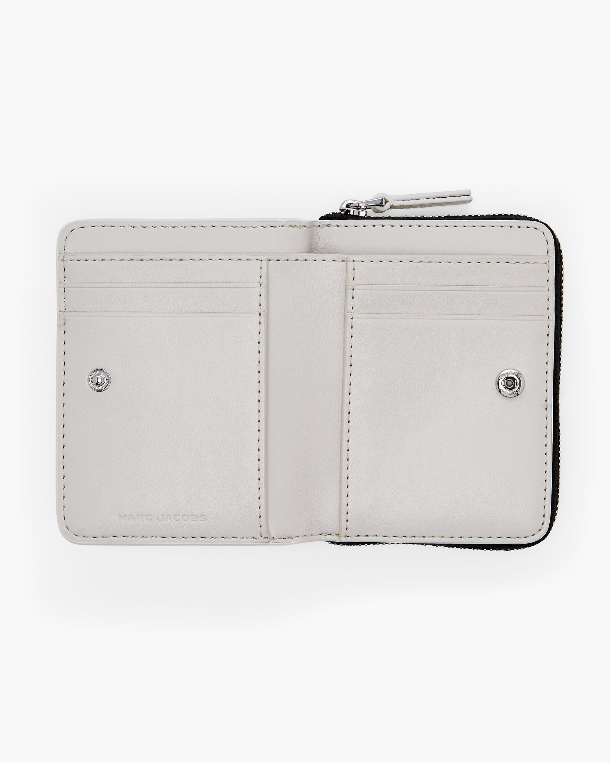 Portefeuille mini Wild Daisy en cuir - White