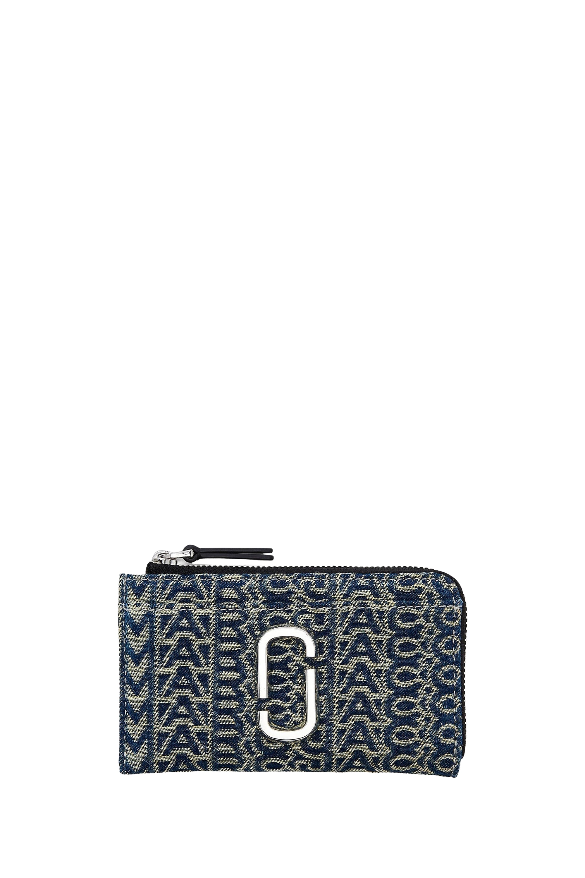 Monogram denim wallet - Sun Faded Denim