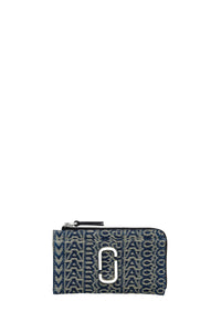 Portefeuille Monogram en denim - Sun Faded Denim