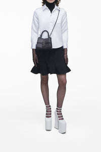 Mini sac à bandoulière en cuir - Black