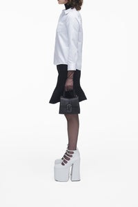 Mini sac à bandoulière en cuir - Black