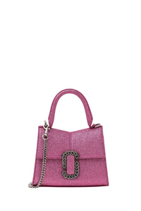 Sac The Mini Top Handle en cuir - Lipstick Pink