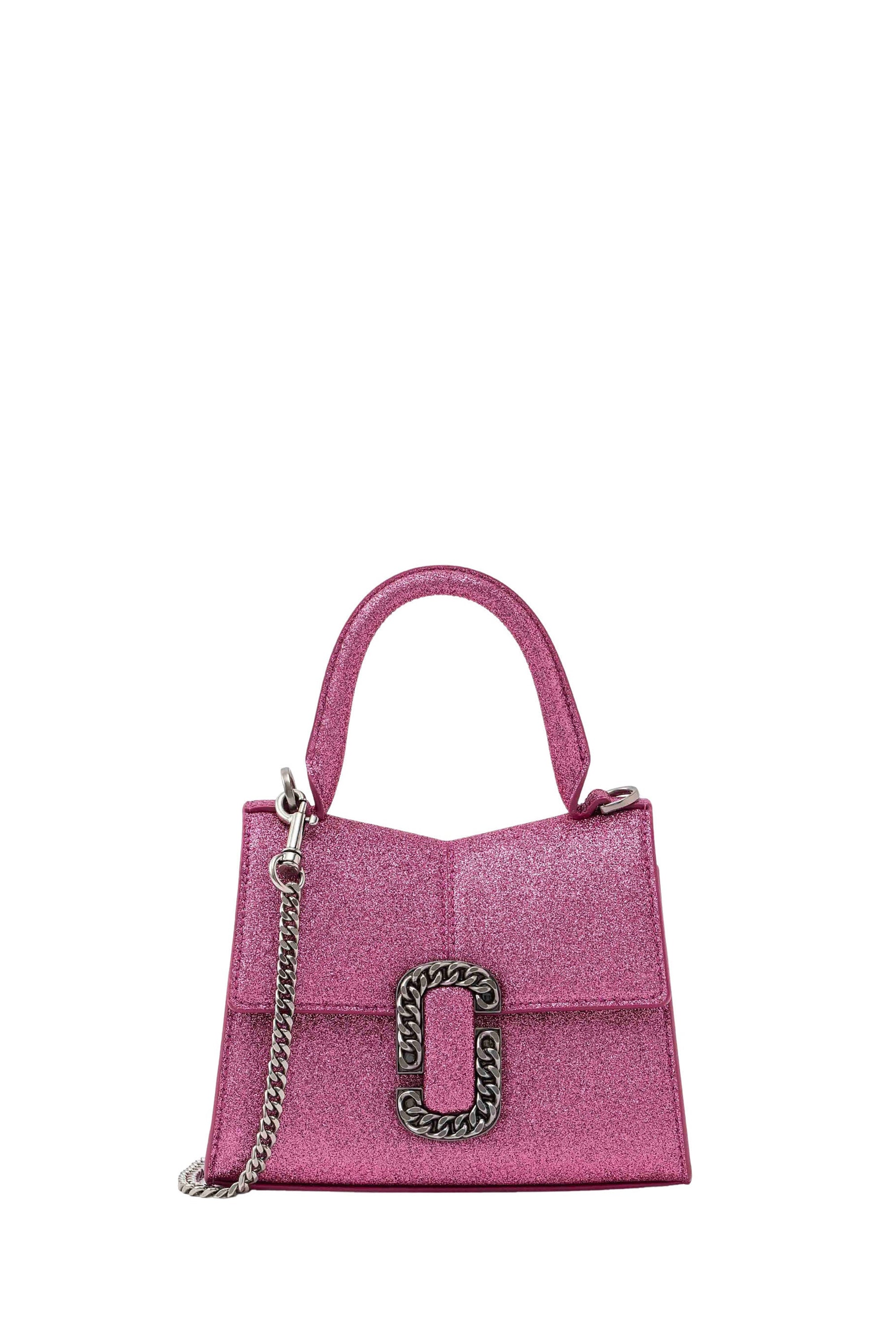 Sac The Mini Top Handle en cuir - Lipstick Pink