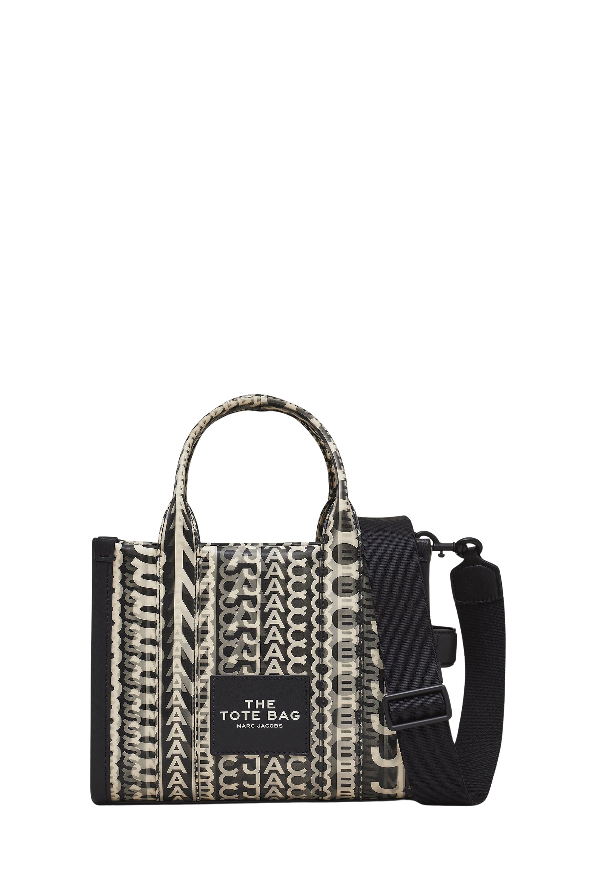Petit sac à bandoulière The Tote Bag avec logo - Black & White