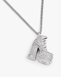 Collier avec pendentif en laiton - Silver & Crystal