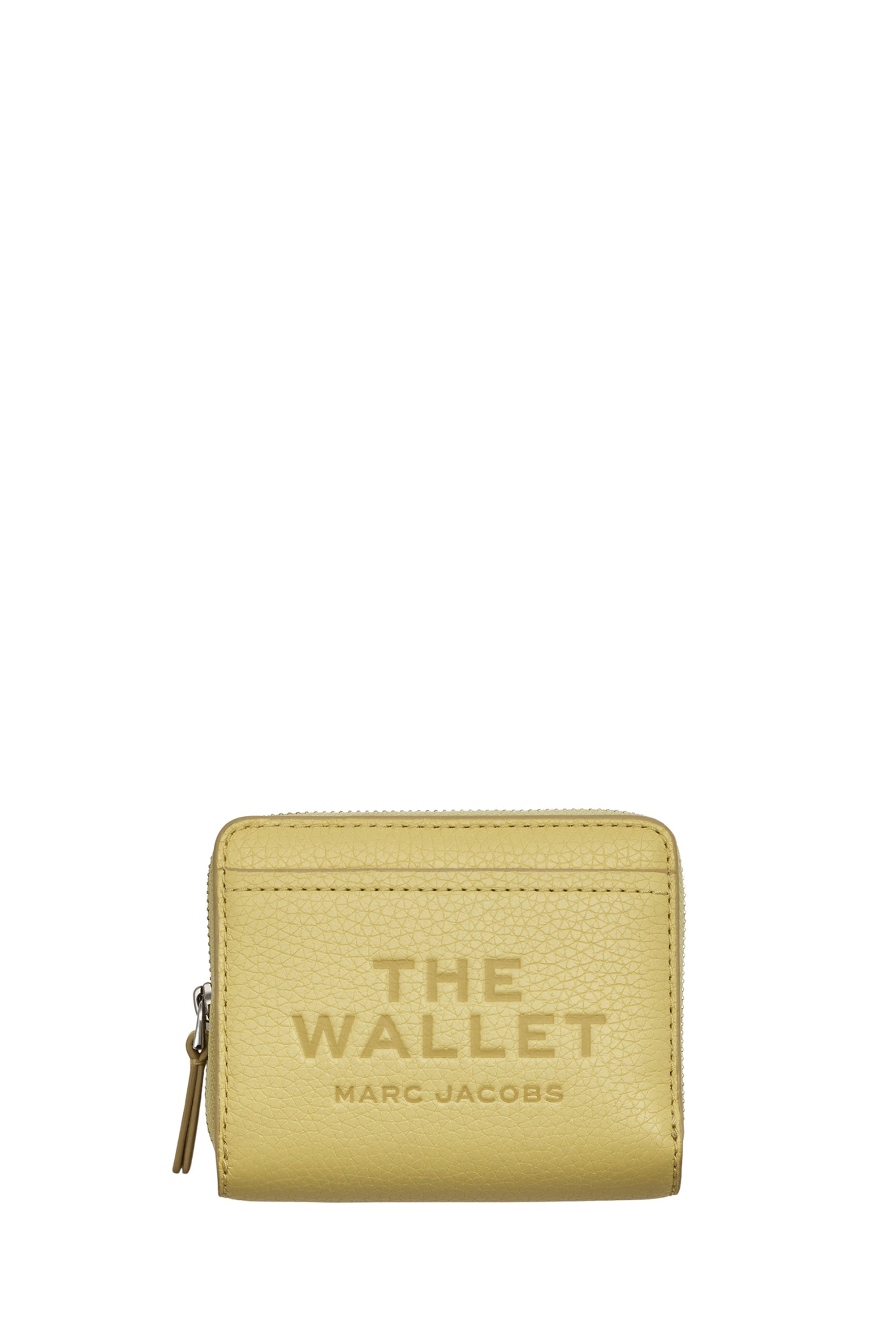 Portefeuille Compact en cuir - Custard