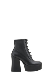 Bottines à plateforme Kiki 125 en cuir - Black