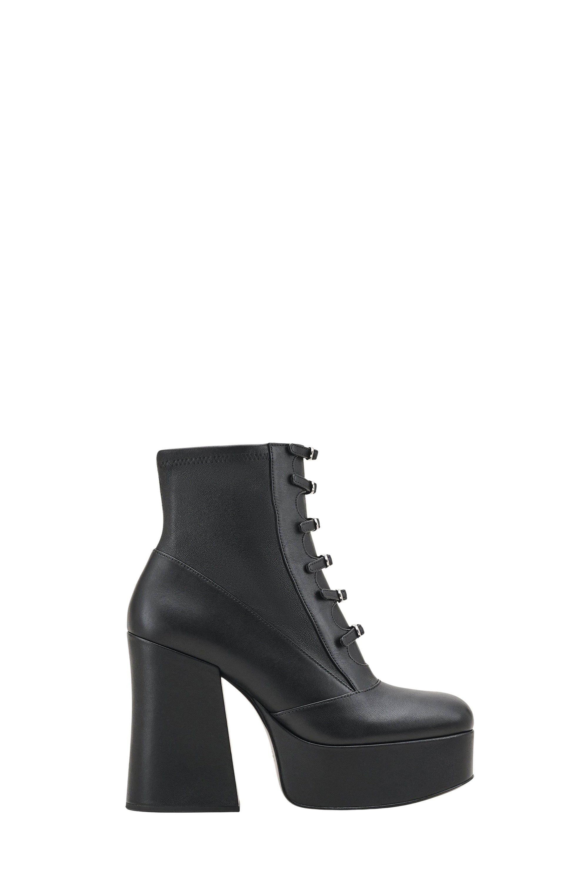 Bottines à plateforme Kiki 125 en cuir - Black