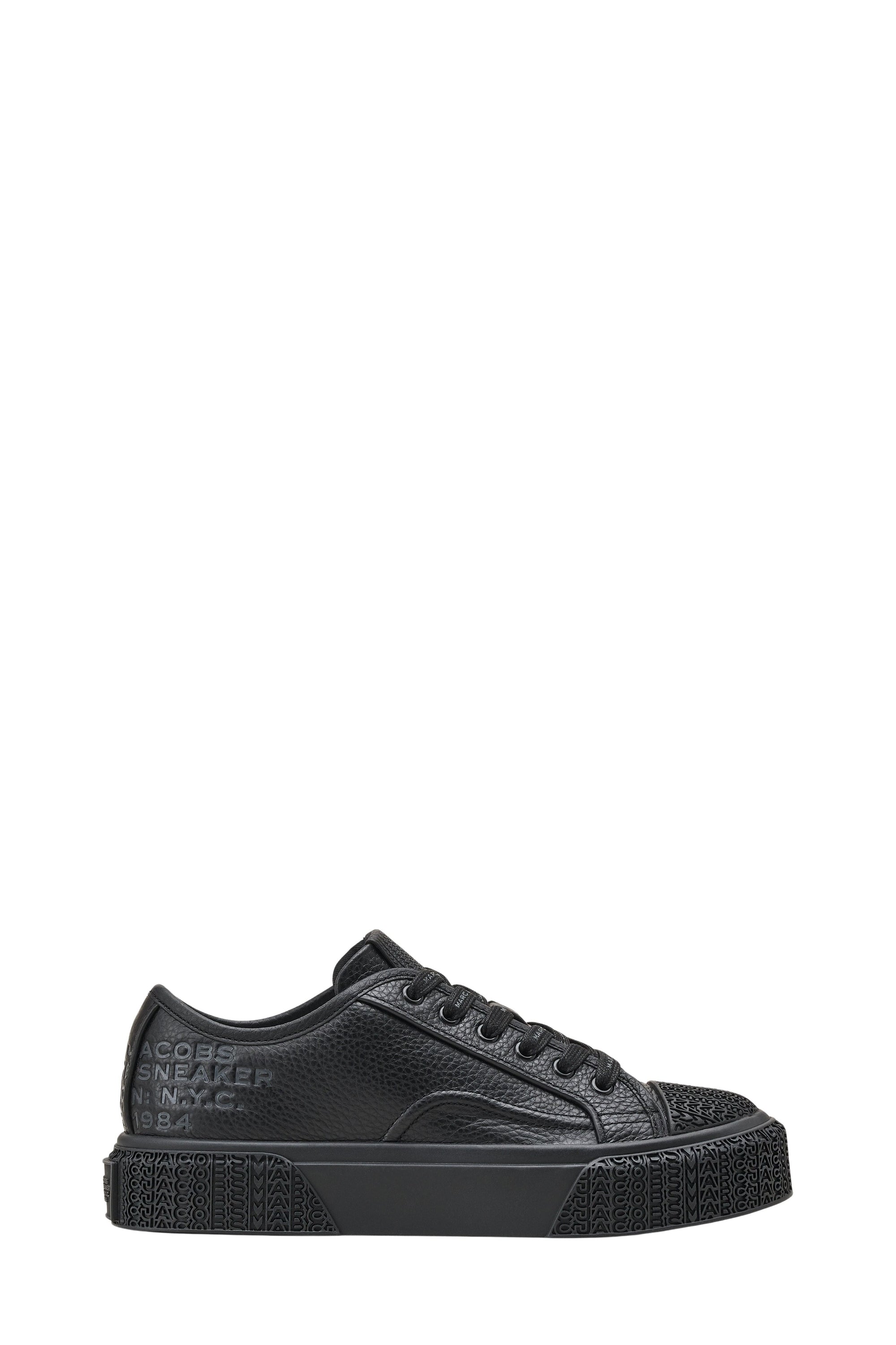 Sneakers basses en cuir - Black