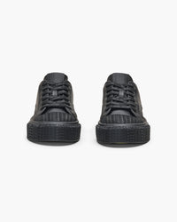 Sneakers basses en cuir - Black