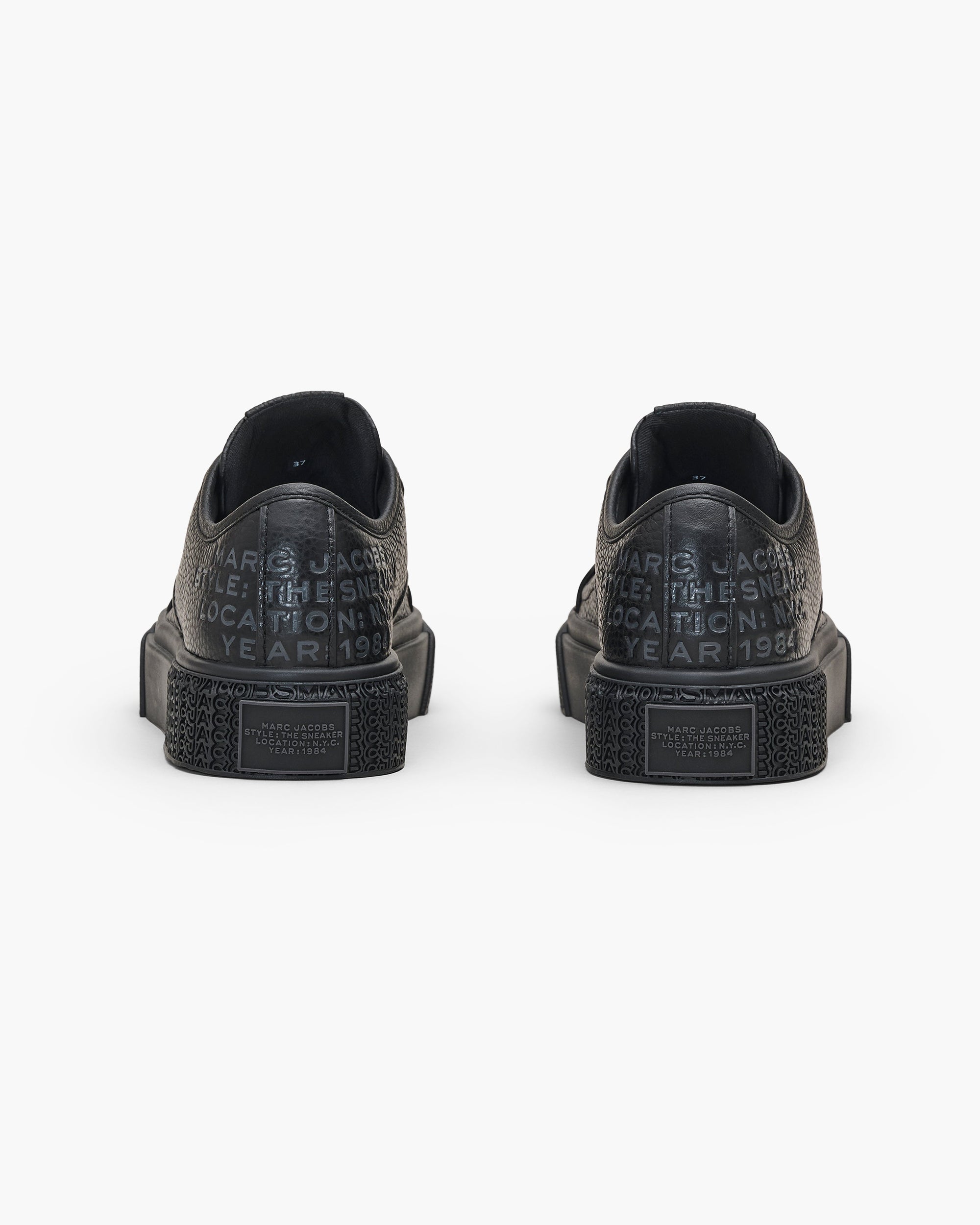 Sneakers basses en cuir - Black