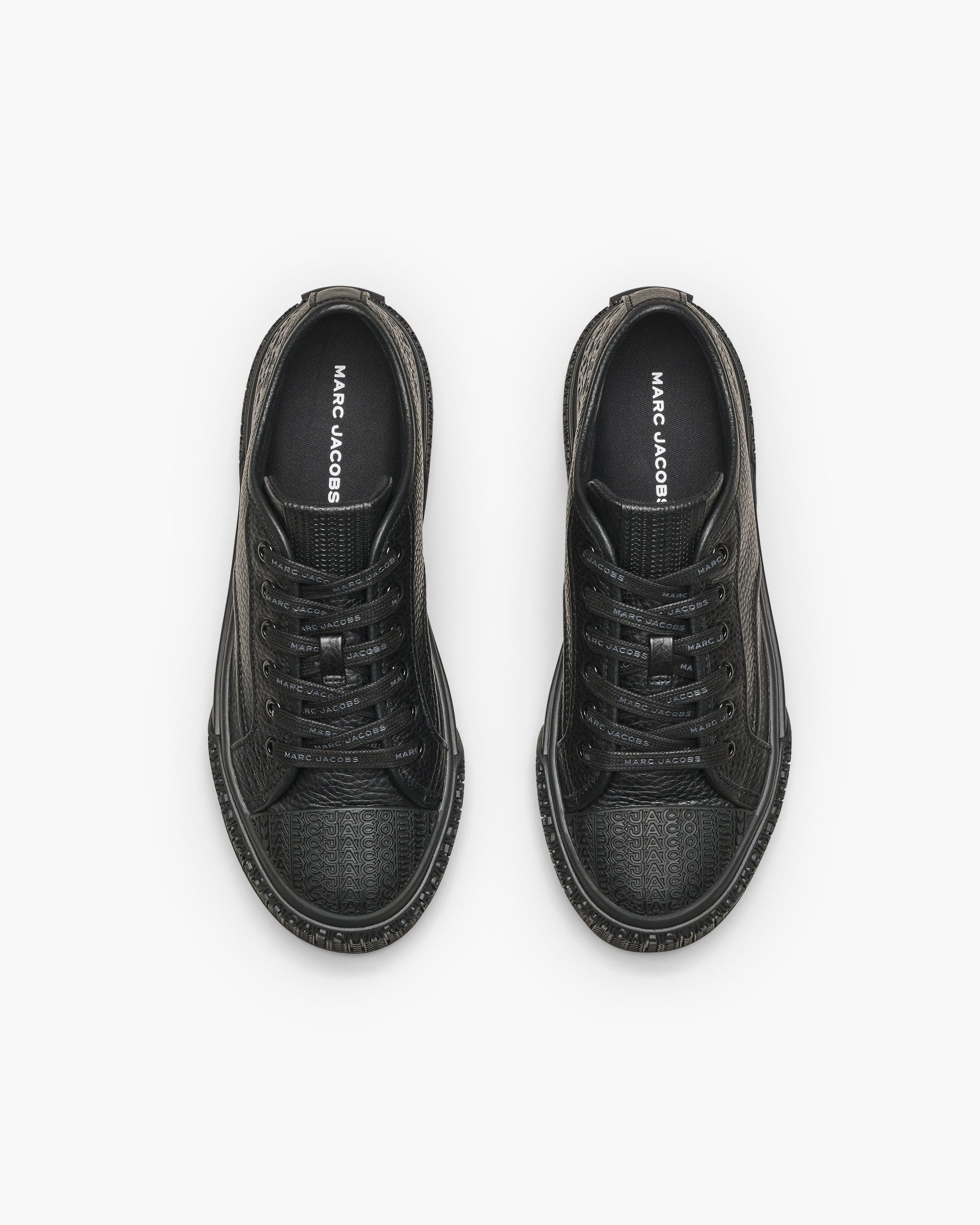 Sneakers basses en cuir - Black