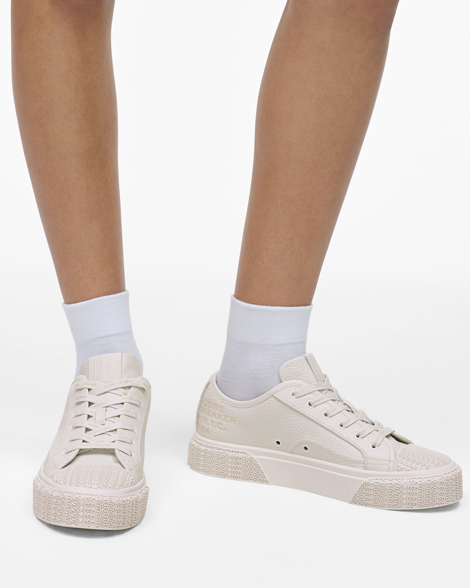 Sneakers basses en cuir - Cotton White