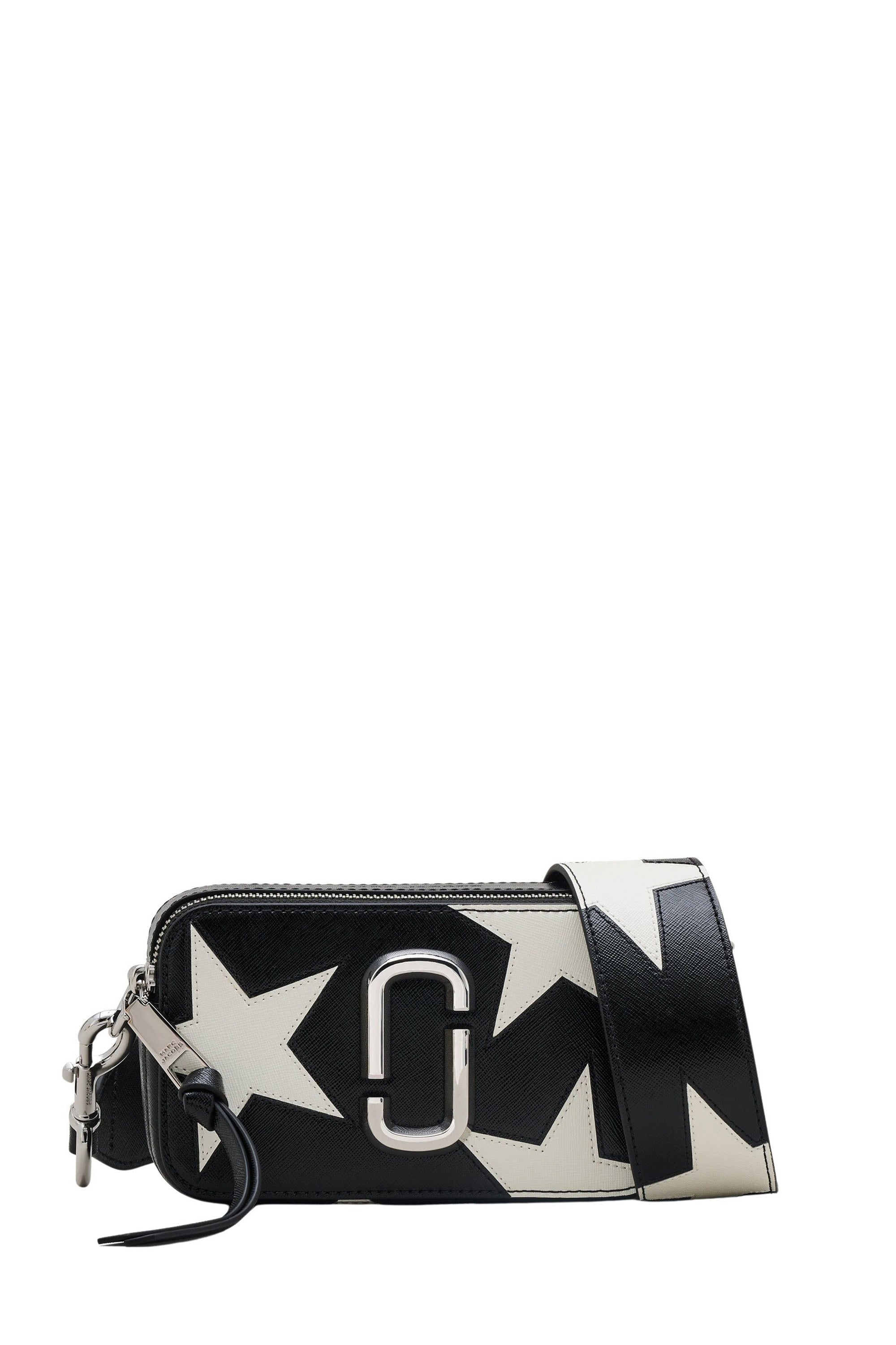 Sac à bandoulière Snapshot en cuir - Black & White