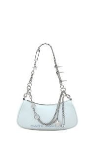 PAS INFO   Sac à bandoulière en cuir - Cloud Blue