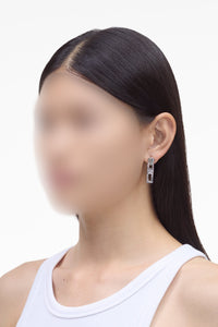 Boucles d'oreilles tirettes en laiton - Silver