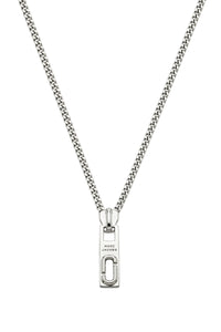 Collier à pendentif logo en laiton - Silver