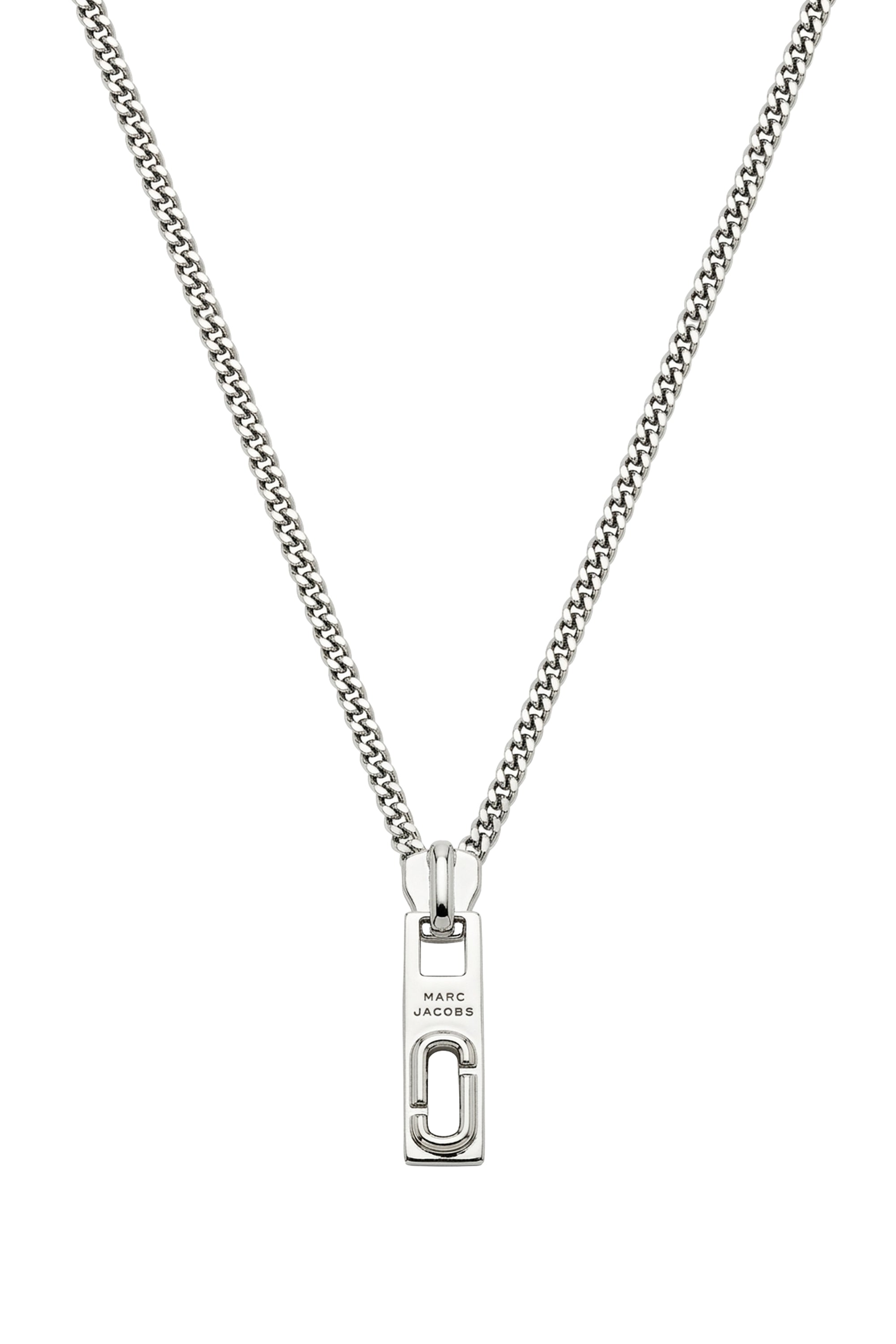 Collier à pendentif logo en laiton - Silver