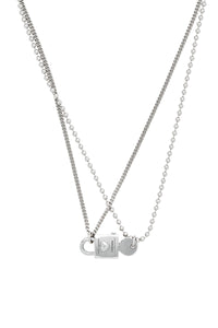 Collier Cadenas doublé en laiton - Light Antique Silver