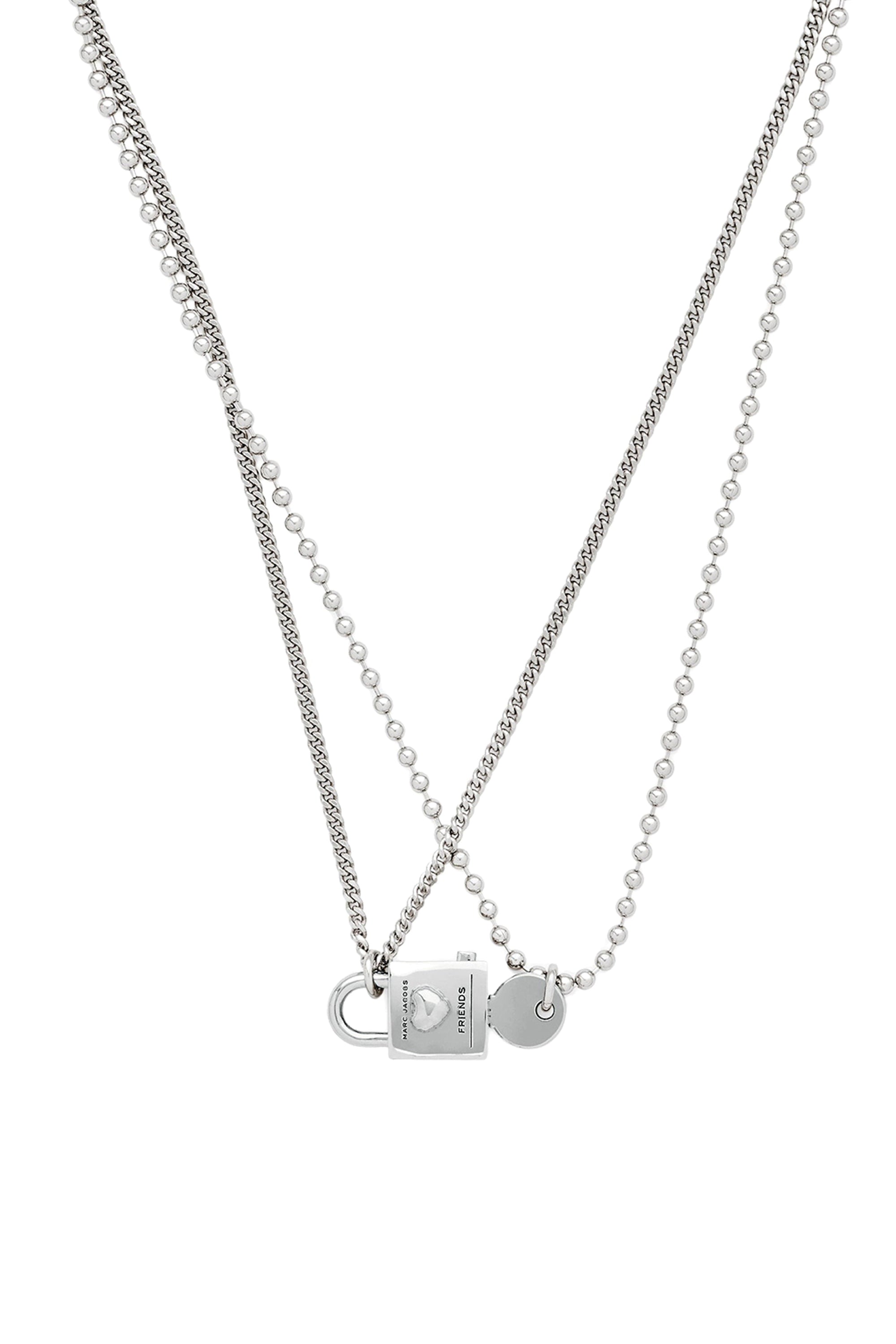 Collier Cadenas doublé en laiton - Light Antique Silver