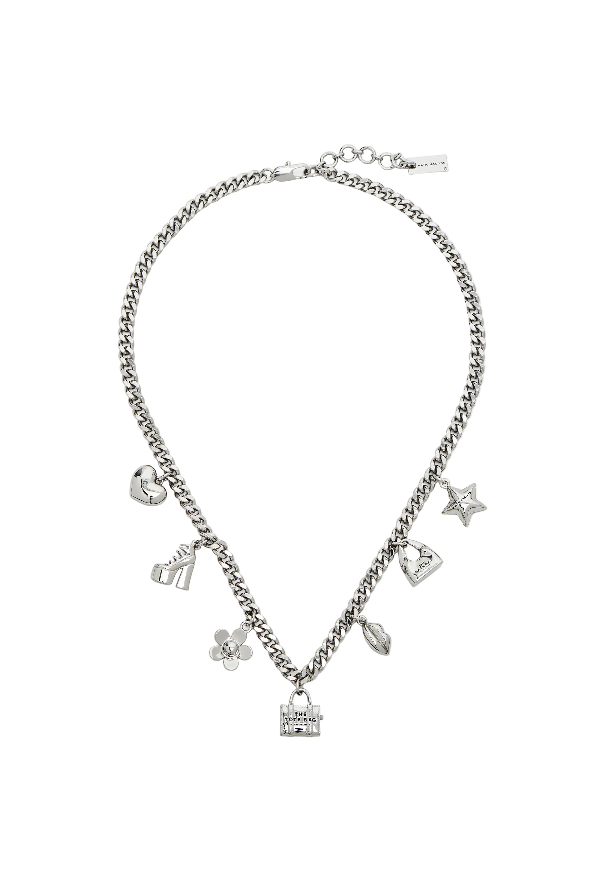 Collier à breloques en laiton - Light Antique Silver