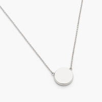 Collier à pendentif Bouton en laiton - Silver & Black