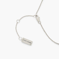 Collier à pendentif Bouton en laiton - Silver & Black