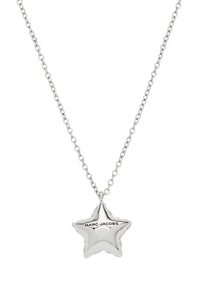 Ballon Star necklace in brass - Light Antique Silver