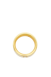 Bague en laiton - Gold & Cream
