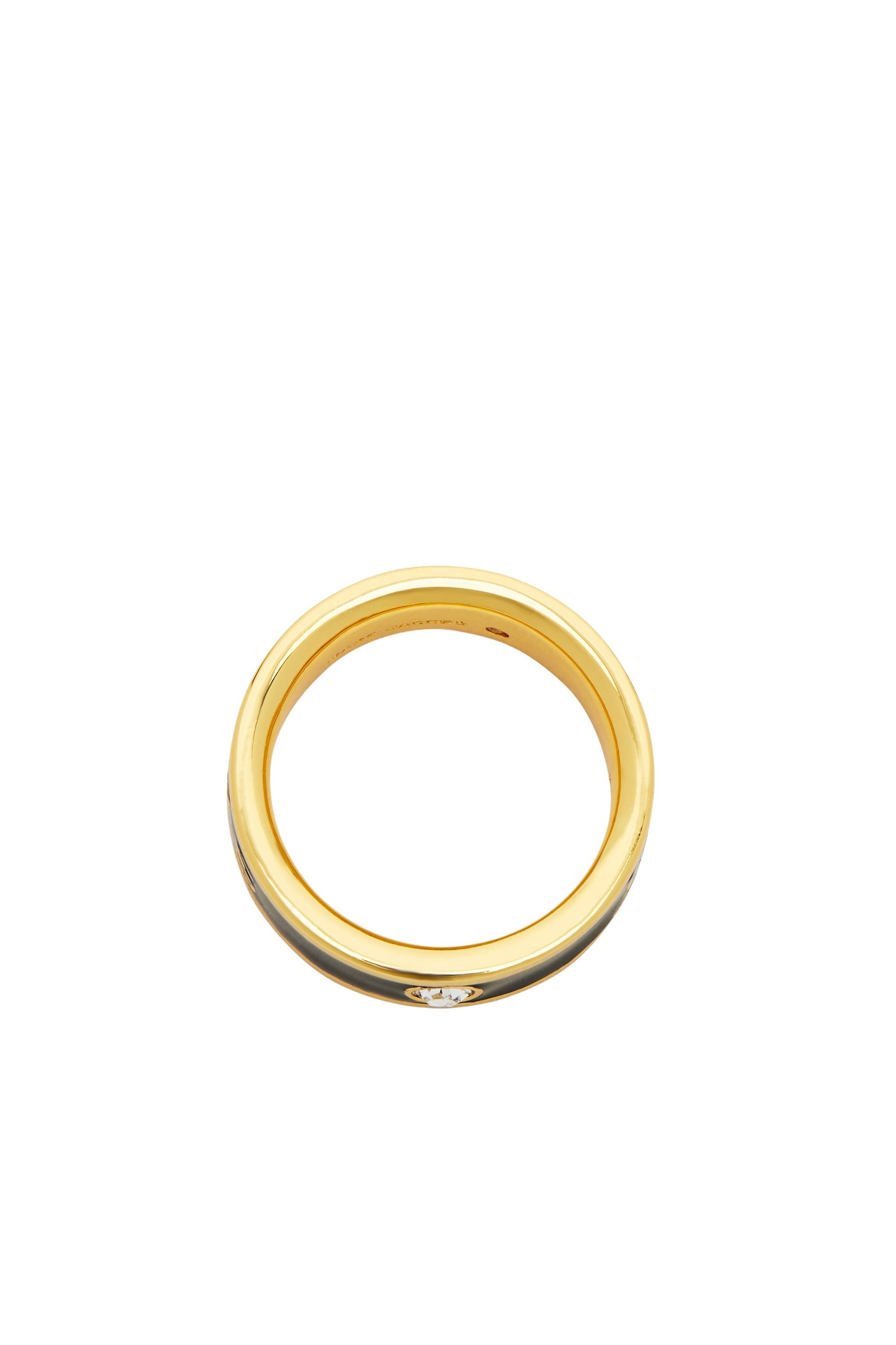 Bague en laiton - Gold & Black