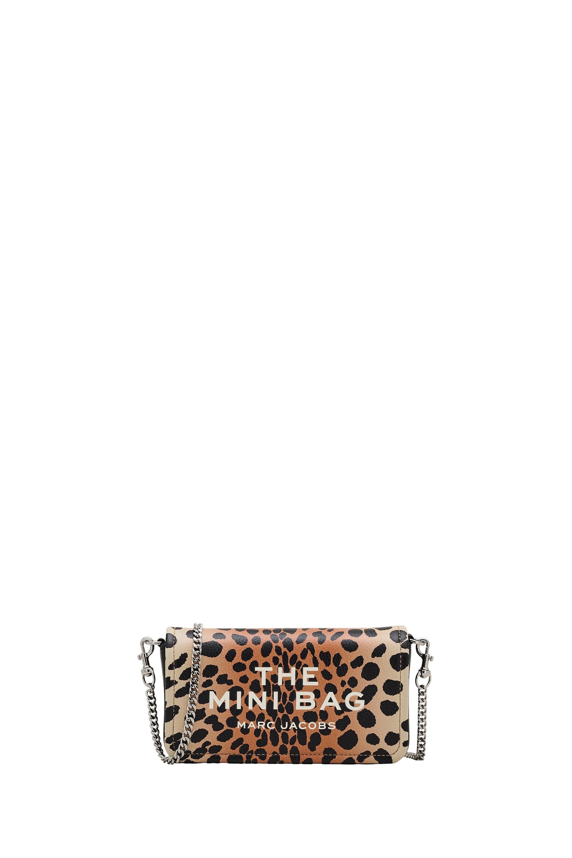 Mini Sac The Mini en cuir imprimé guépard - Black Multicolor