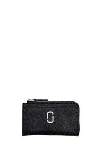 Portefeuille The Top Zip Multi à paillettes - Black