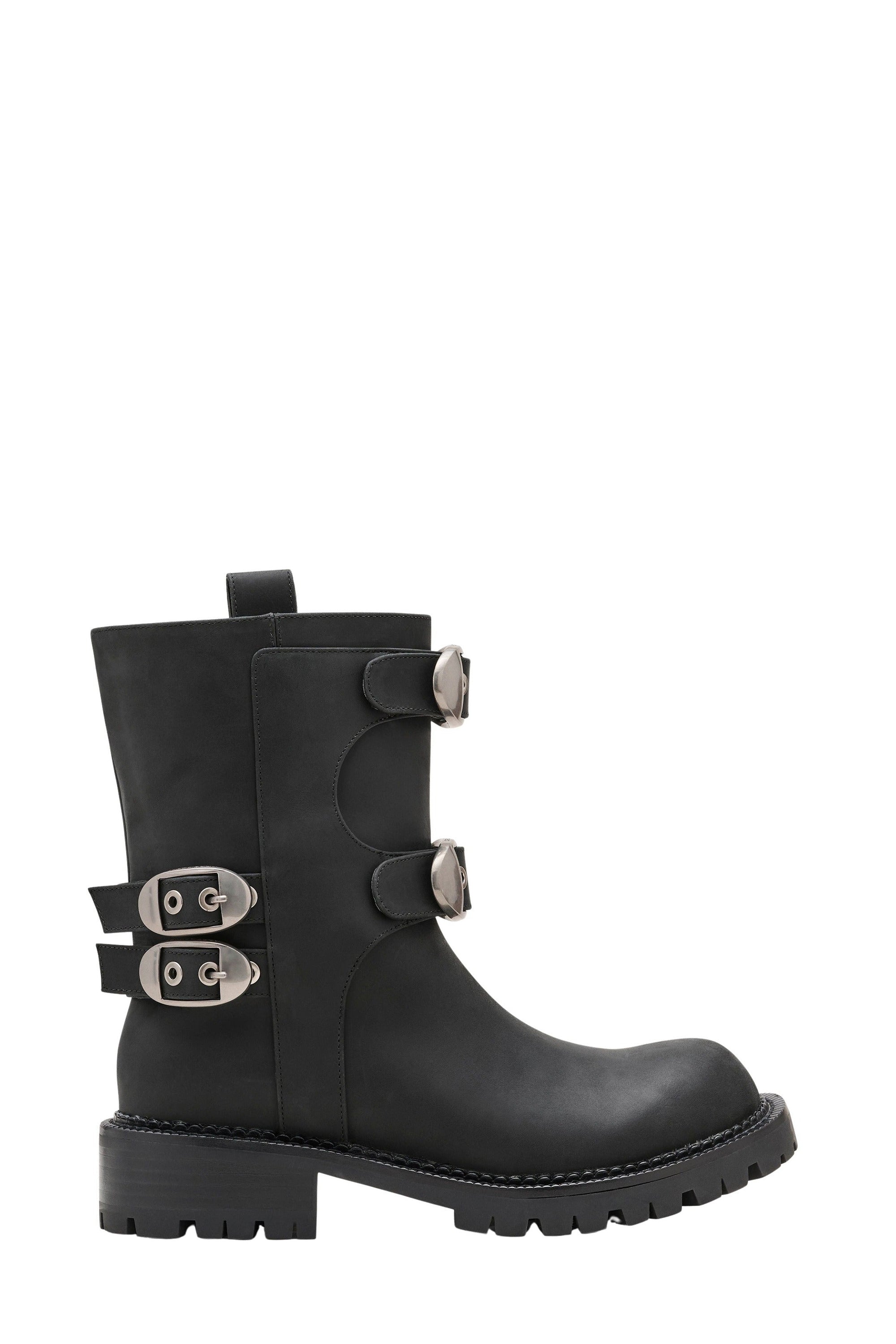 Kiki Moto leather ankle boots - Black
