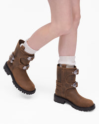 THE KIKI MOTO ANKLE BOOT